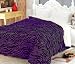 Super Soft Queen Faux Fur / Micro Fiber Reversible Blanket / Bedspread / Throw - Zebra Purple Super Soft Queen Faux Fur / Micro Fiber Reversible Blanket / Bedspread / Throw - Zebra Purple