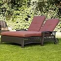 Marilla Wicker Double Chaise Lounge