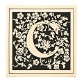 Floral Wall Canvas - Black (C)