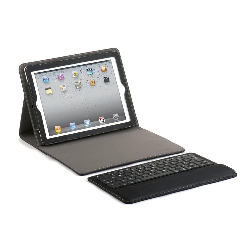 Qmadix QM-KPAPIPAD2-R Portfolio with Removable Bluetooth Keyboard for iPad 2 