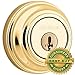 Kwikset 980 Single Cylinder Deadbolt featuring SmartKey® in Polished Brass