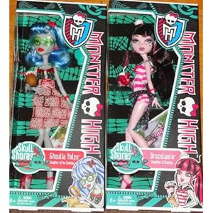Monster High Skull Shores Draculaura And Ghoula Yelps Dolls