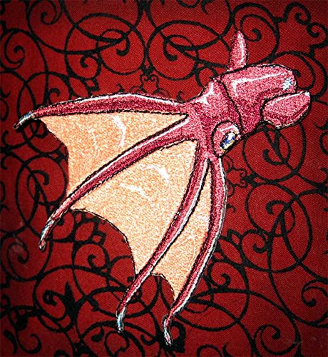 Lovely Vampire Squid Iron on Patch Sew on Applique