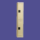 Double Tier Six Locker Unit, Medium Gray, 36w x 18d x 72h (TNNDTS121836CMG) Category: Lockers