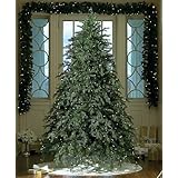 6.5' Downswept Hunter Fir Pre-Lit Artificial Christmas Tree - Clear Lights
