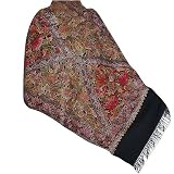 Evening Shawls Kashmir Sozuni Embroidery Wool India Dresses 28 x 75