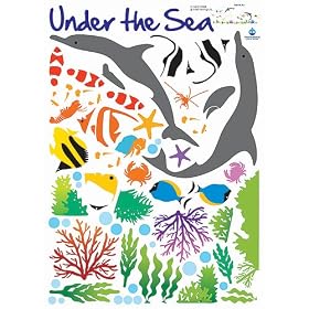 Nursery Easy Apply Wall Sticker Decorations - Under the Sea Creatures