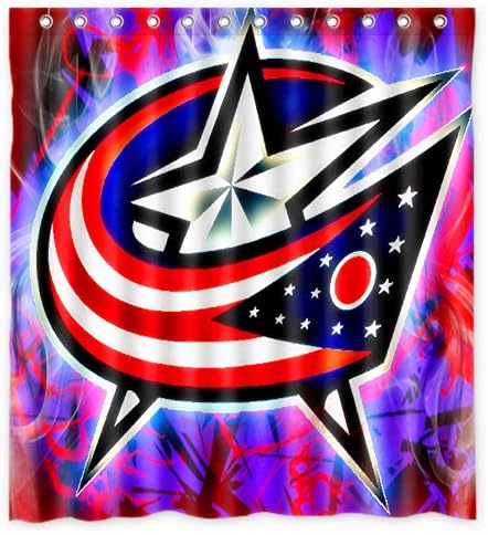 66 x72 inches columbus blue jackets Shower Curtain for Bathroom