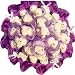 Forever Love Flower Bouquet of Dolls, 29 Teddy Bears, Purple