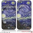 iPhone 4 Skin - Vincent Van Gogh Starry Night (DOES NOT fit newer iPhone 4S)