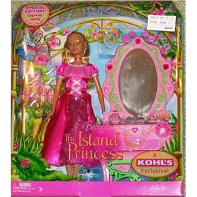Mattel Barbie (The Island Princess) Princess Luciana with Special Edition Light-Up Vanity Set