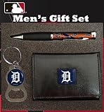 Detroit Tigers Tri-Fold Wallet with Pen & Keychain Gift Set