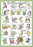 Das ABC der tollen Tiere by Gabriele Altevers Framed with Black Decor Wood Frame 1.25 inch width, 3/4 inch depth
