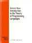 Introduction to the Theory of Programming Languages (Prentice-Hall International Series in Computer Science)