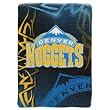 Denver Nuggets Colorful Raschel 60x80 Blanket Throw - NBA Basketball
