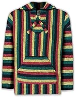 Deluxe Baja - Original Mexican Baja Hoodie (Rasta Color) #5