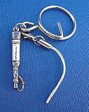 ノイマン U 67/87 マイク キーホルダー（携帯ストラップ付） Neumann U 67/87 Microphone Silver Keychain