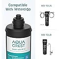 AQUACREST RF10 Water Filter, Replacement for Waterdrop 10UA/10UB Under Sink Water Filter System