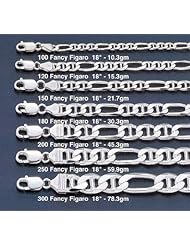 Silverflake -Fancy Figaro Chain - Figaro 150 6.0mm