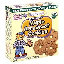 Healthy Times Premium Organic 1st Cookie, Maple Arrowroot Cookies, 5-Ounce Box (Pack of 12)