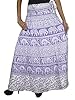 Indiatrendzs Purple Elephant Printed Wrap Skirt Magic Skirt Open waist Multiwear Skirt-Long
