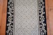 Black Scroll Border Carpet Runner - Purchase By the Linear Foot