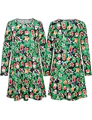 Long Sleeves Cotton/Nylon General Print  Dress