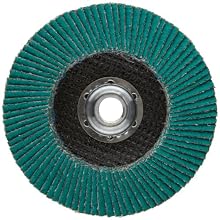 3M Flap Disc 577F, T27 Giant, Alumina Zirconia, Dry/Wet, 4-1/2" Diameter, 40 Grit, 5/8"-11 Thread Size (Pack of 1)