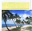 Santa Walking The Beach tropical Christmas Cards -