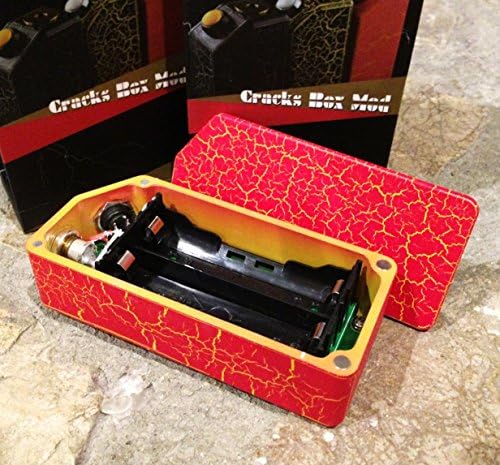 Cracked Design Box Mod by Cigreen - Cracks Box Mod with Dual Mosfets - Red