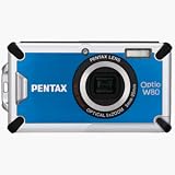 Pentax Optio W80 - Digital camera - compact - 12.1 Mpix - optical zoom: 5 x - supported memory: SD, SDHC - azure blue