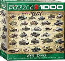 EuroGraphics Tanks of WWII 1000-Piece Puzzle (Small Box) Puzzle
