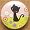 süsser Kätzchen Button Blumenwiese aus Japan