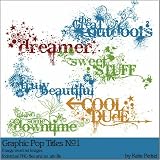 Photoshop Brushes - Graphic Pop Titles No. 01 Brushes and Stamps