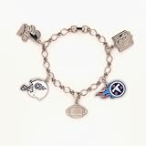 Tennessee Titans Silver Tone NFL Charm Bracelet