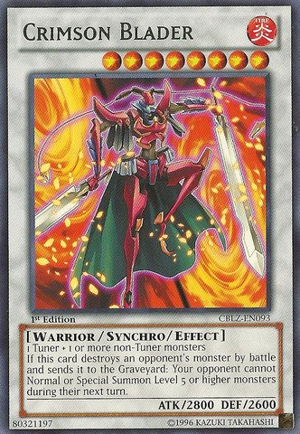 Yu-Gi-Oh! - Crimson Blader (CBLZ-EN093) - Cosmo Blazer - Unlimited Edition - Rare On Sale