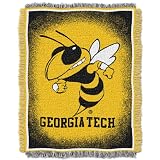 NCAA Georgia Tech Yellow Jackets 48-Inch-by-60-Inch Jacquard Acrylic Throw