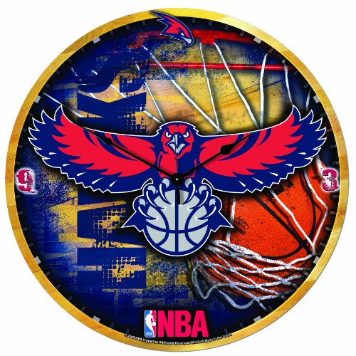 NBA Atlanta Hawks 18-Inch High Definition Clock