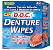 D.o.c. Denture Wipes Instantly Removes Denture Adhesive. No Scrubbing, No Brushing, No Mess, 40 Count Boxes (Pack of 6) D.o.c. Denture Wipes Instantly Removes Denture Adhesive. No Scrubbing, No Brushing, No Mess, 40 Count Boxes (Pack of 6)