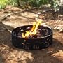 Forest Scene Fire Ring - Black (36")