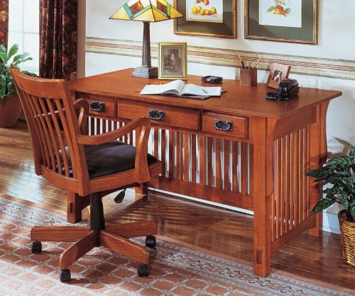 Cured Oak Writing Desk Cured Oak Finish