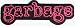 Search : Garbage - Pinkish/Purpleish Logo on Black - Embroidered Iron On or Sew On Patch
