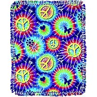 Daisy Kingdom No Sew Microfleece Throw Kit, Love One Another