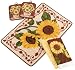 Kitchen Compliments 5-Piece Kitchen Set, Pottery Sunflower