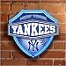 MLB New York Yankees Baseball Official Lighted Neon Shield Wall/Window Lamp
