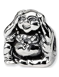 Reflections Beads Silver Hear No Evil Buddha Travel Bead