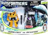 Transformers 3 Dark of the Moon Movie Exclusive Cyberverse Legion Class Action Figure 2Pack Bumblebee vs Megatron