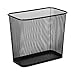 Rubbermaid Commercial FGWMB30RBK Concept Collection Steel Mesh Open-Top Waste Basket, 7.5-Gallon, Black