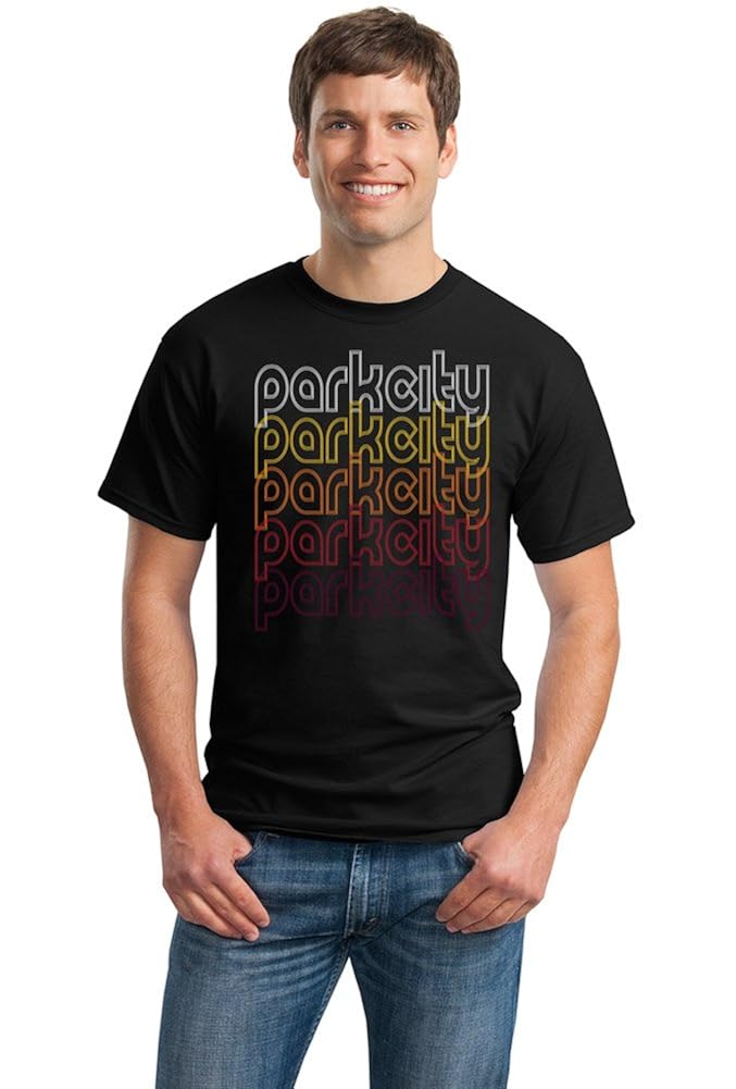 Amazon.com: PARK CITY, UTAH Retro Vintage Style Adult Unisex T ...