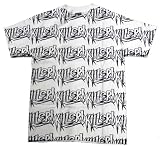 Killer Allover Mens White T-shirt by Famous Stars and Straps - Ships in ''24'' Hours!